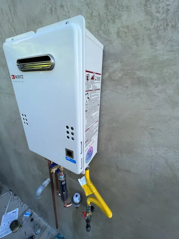 Tankless water heater installation for Latimer homes